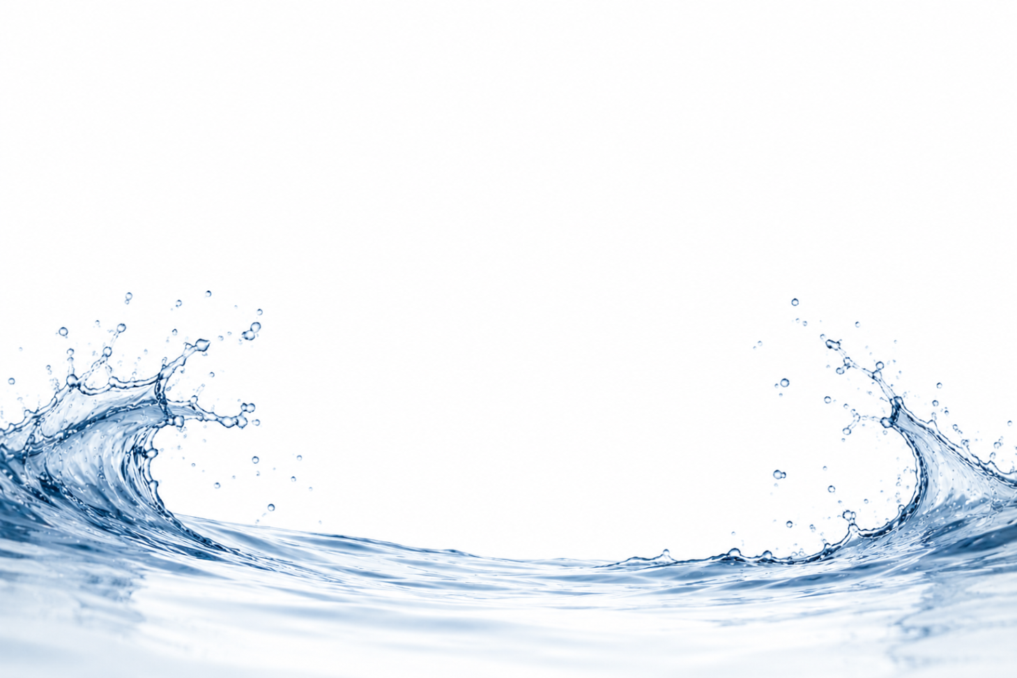 Blue water wave splash — hope and transformation